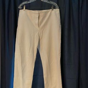 Chico’s cotton white cropped ankle pants